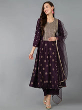 Women Silk Blend Embroidered Woven Design-PKSKD1710